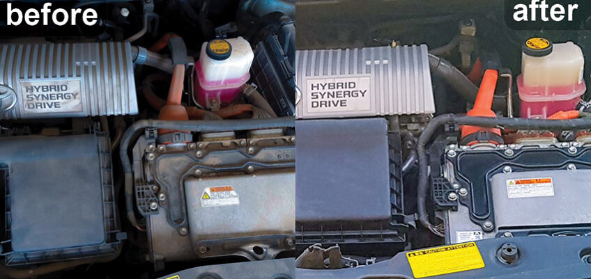 Engine-bay-cleaning