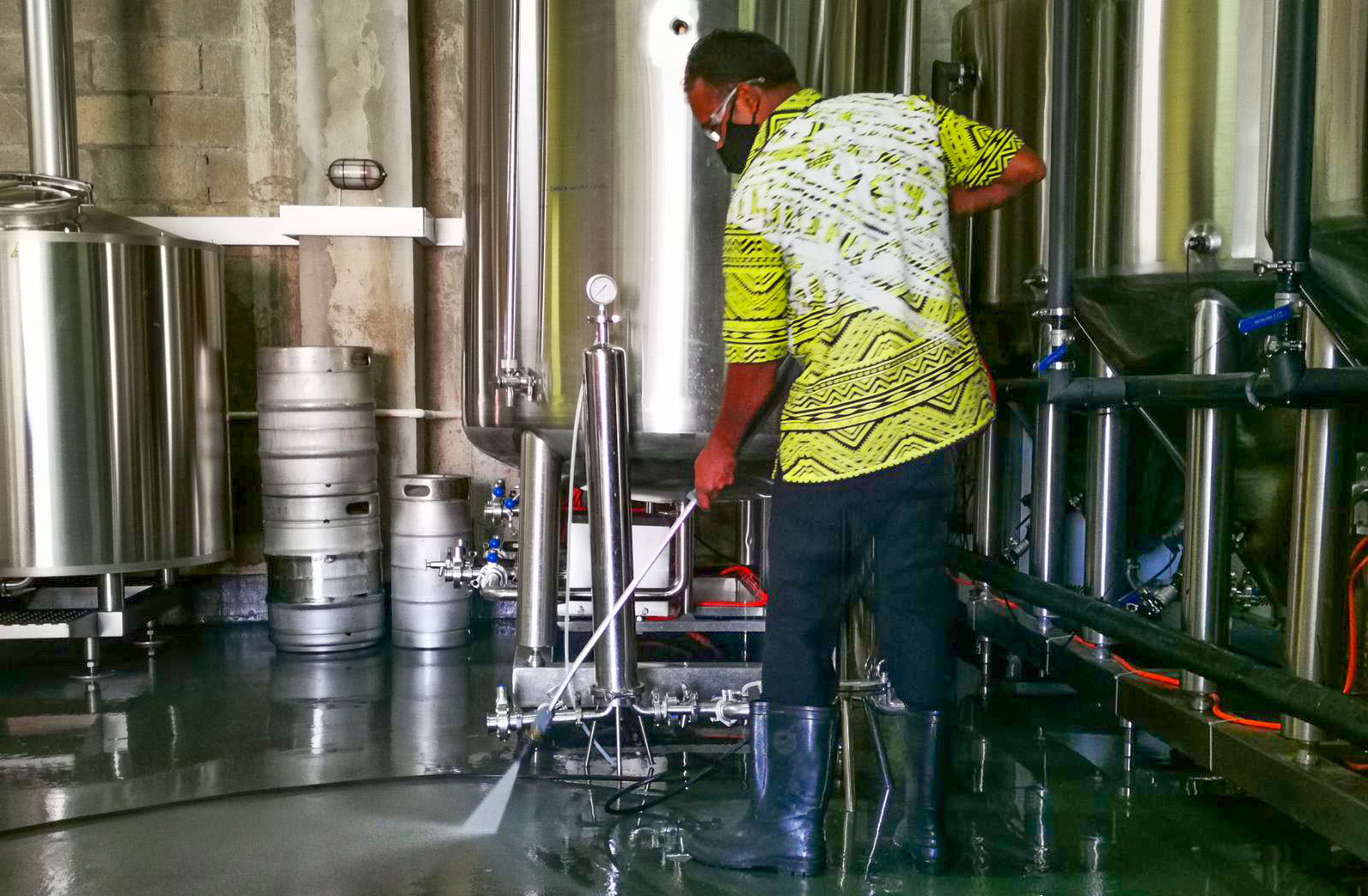 Reef brewery demo cleaning