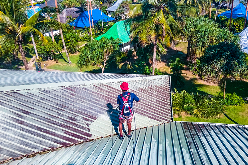 Roof cleaning of The Naviti Resort